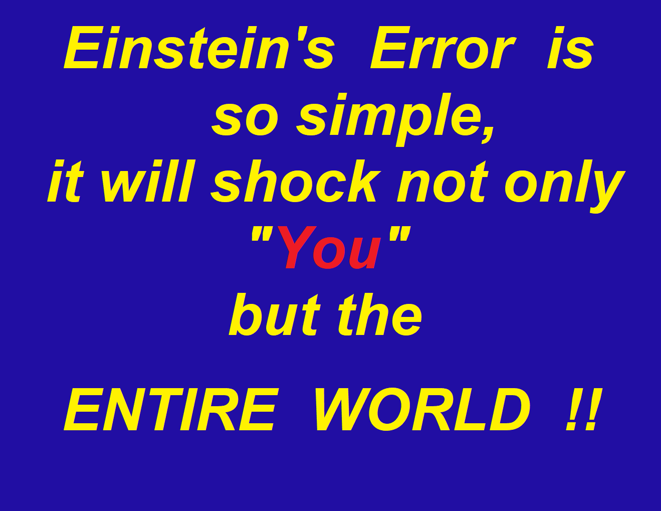 Einstein Shut Down