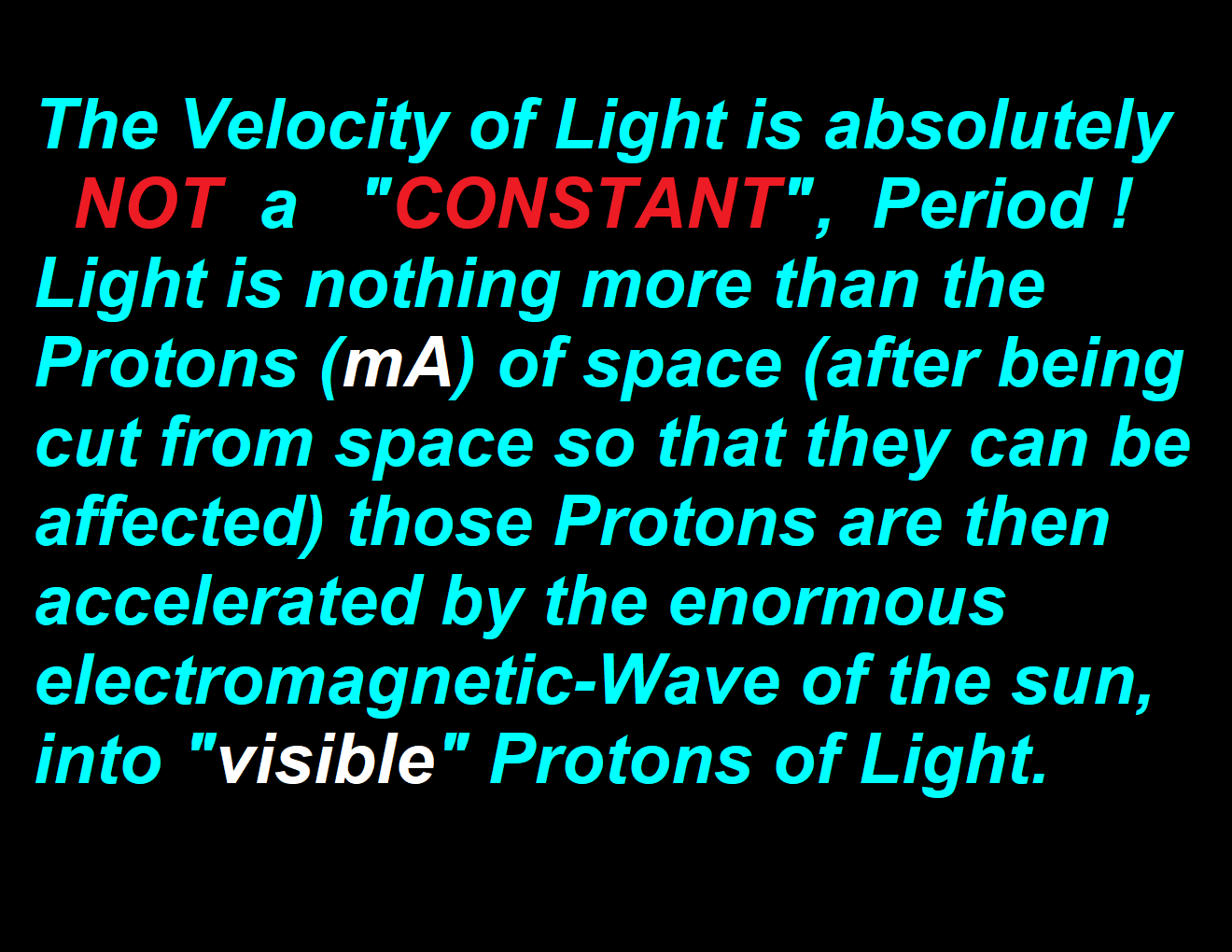 Light Not Constant