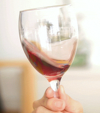 Swirling Wine/Atom Analogy